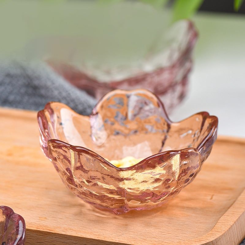 Sakura Styled Glass Dip Bowl Set of 2 - Bowl, ceramic bowl, dip bowls, chutney bowl, dip bowls ceramic | Bowls for dining table & home decor 