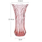 Pink Cut Glass Vase - Flower vase for home decor, office and gifting | Home decoration items