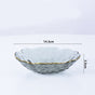 Glass Grey Dish Set of 3