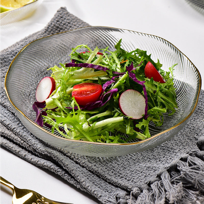 Glass Salad Plate - Serving plate, snack plate, dessert plate | Plates for dining & home decor