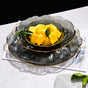 Glass Grey Dish Set of 3