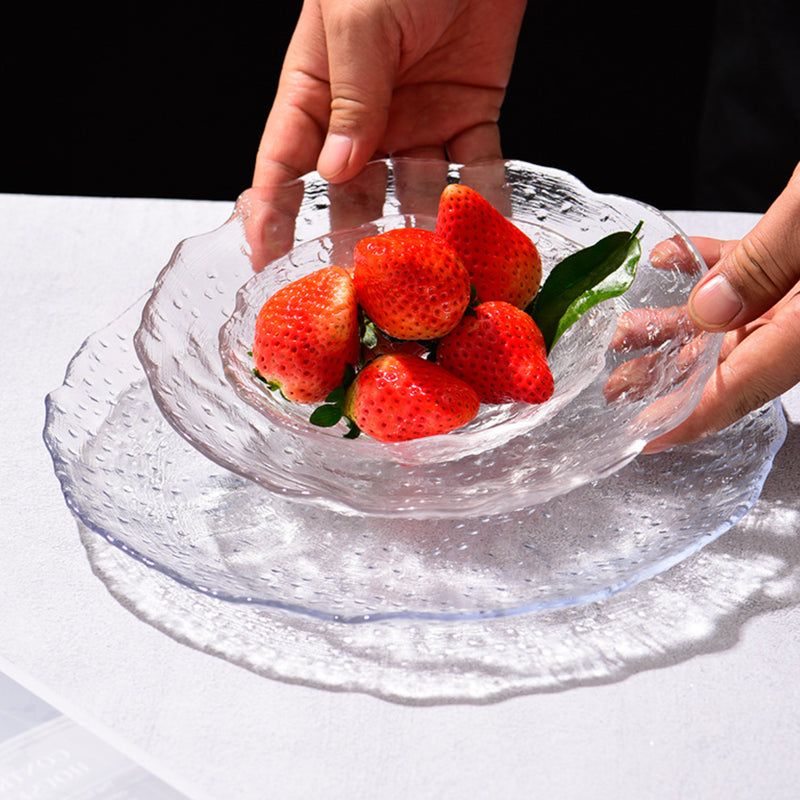 Modern Textured Plate and Bowl Set of 3