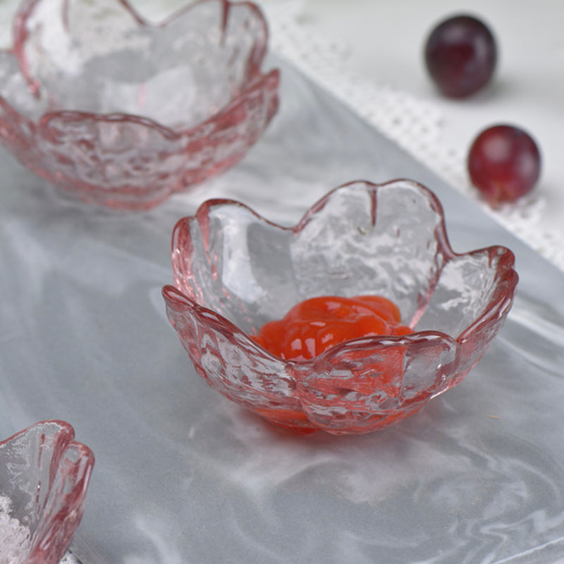 Sakura Styled Glass Dip Bowl Set of 2 - Bowl, ceramic bowl, dip bowls, chutney bowl, dip bowls ceramic | Bowls for dining table & home decor 