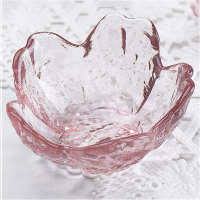 Sakura Styled Glass Dip Bowl Set of 2 - Bowl, ceramic bowl, dip bowls, chutney bowl, dip bowls ceramic | Bowls for dining table & home decor 