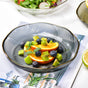 Glass Snack Plate Grey - Serving plate, snack plate, dessert plate | Plates for dining & home decor
