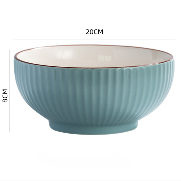 Dune Serving Bowl Blue - Bowl, ceramic bowl, serving bowls, noodle bowl, salad bowls, bowl for snacks, large serving bowl | Bowls for dining table & home decor