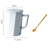 Mug and Spoon Set- Mug for coffee, tea mug, cappuccino mug | Cups and Mugs for Coffee Table & Home Decor