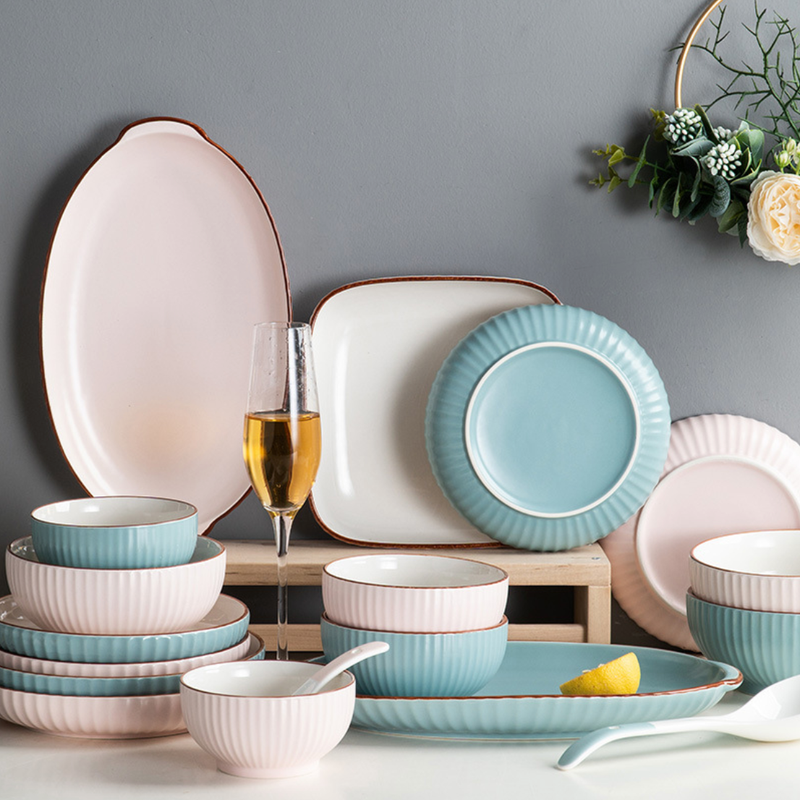 Dune Serving Bowl Blue - Bowl, ceramic bowl, serving bowls, noodle bowl, salad bowls, bowl for snacks, large serving bowl | Bowls for dining table & home decor