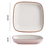Dune Square Plate - Serving plate, snack plate, dessert plate | Plates for dining & home decor