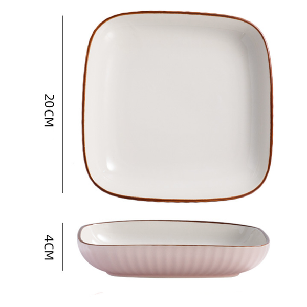 Dune Square Plate - Serving plate, snack plate, dessert plate | Plates for dining & home decor
