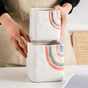 Rainbow Square Pot Medium - Indoor planters and flower pots | Home decor items