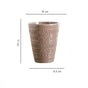 Brown Texture Plant Pot - Indoor planters and flower pots | Home decor items