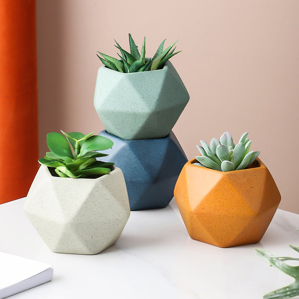 Orange Abstract Plant Pot - Indoor plant pots and flower pots | Home decoration items