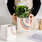 Rainbow Square Pot Medium - Indoor planters and flower pots | Home decor items
