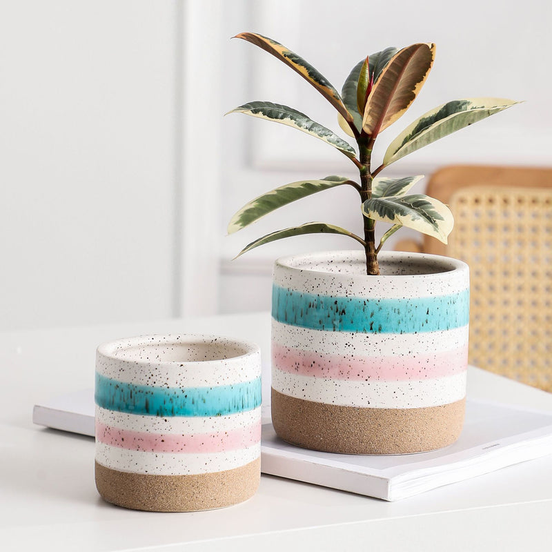 Multicolour Plant Pot Set Of 3 - Plant pot and plant stands | Room decor items