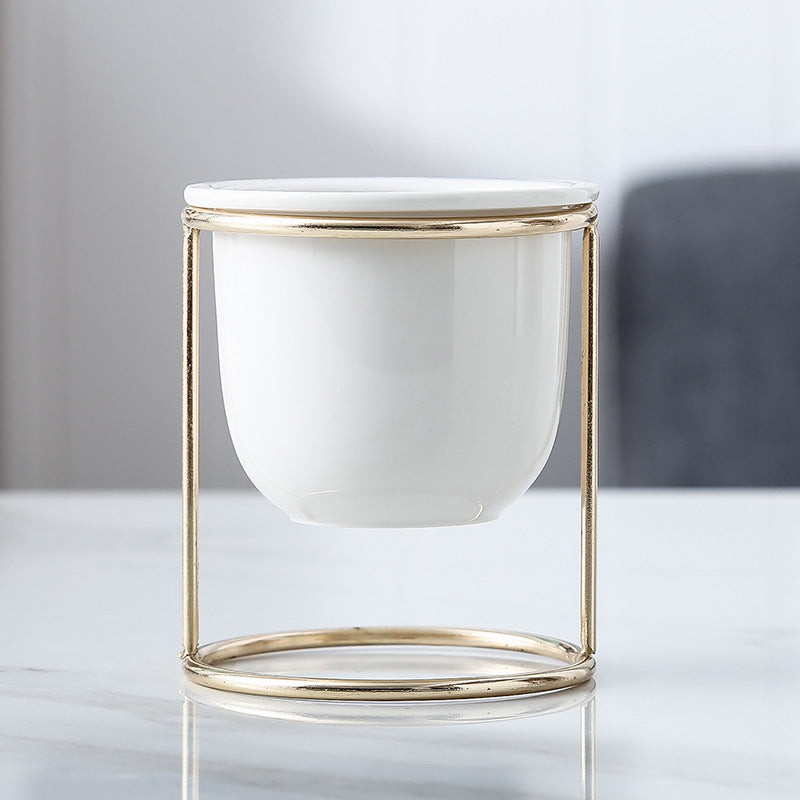 Botanica White Planter with Stand - Indoor planters and flower pots | Home decor items