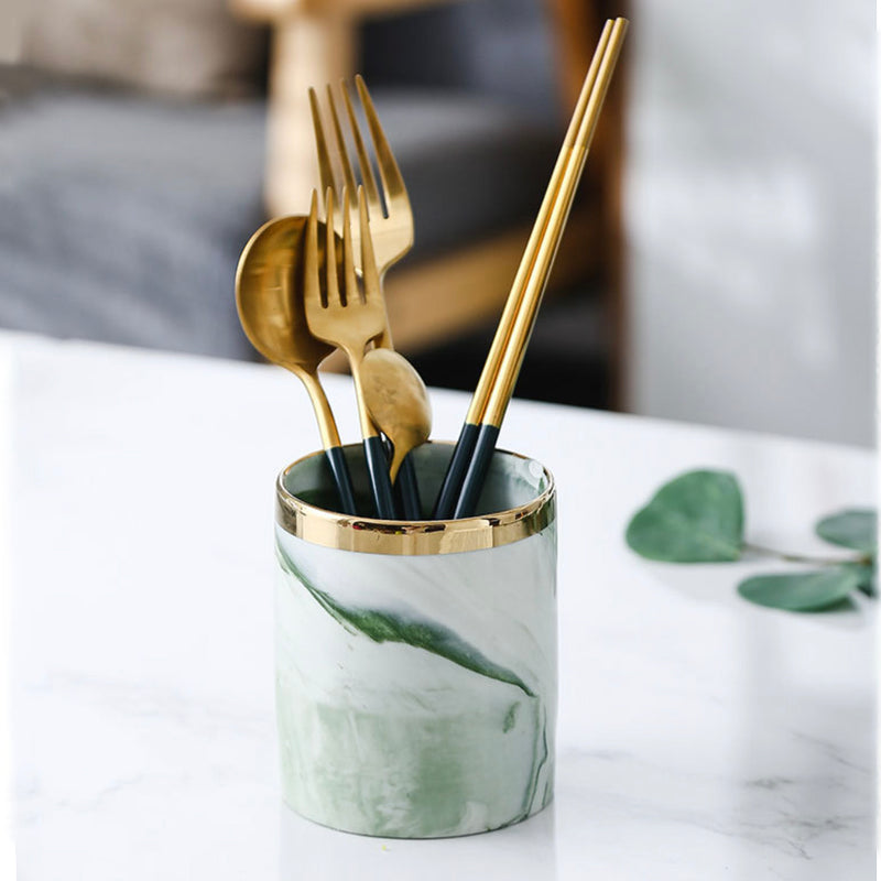 Luxe Ceramic Planter Green
