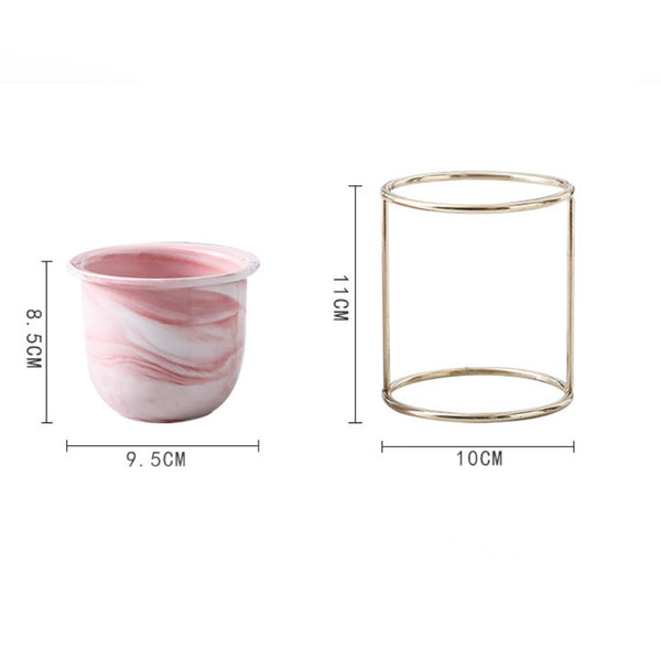 Botanica Marble Pink Planter with Stand - Indoor planters and flower pots | Home decor items