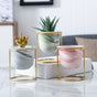 Botanica Marble Pink Planter with Stand - Indoor planters and flower pots | Home decor items