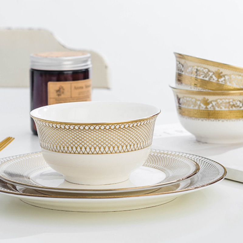 Aurelea Soup Bowl - Bowl, soup bowl, ceramic bowl, snack bowls, curry bowl, popcorn bowls | Bowls for dining table & home decor