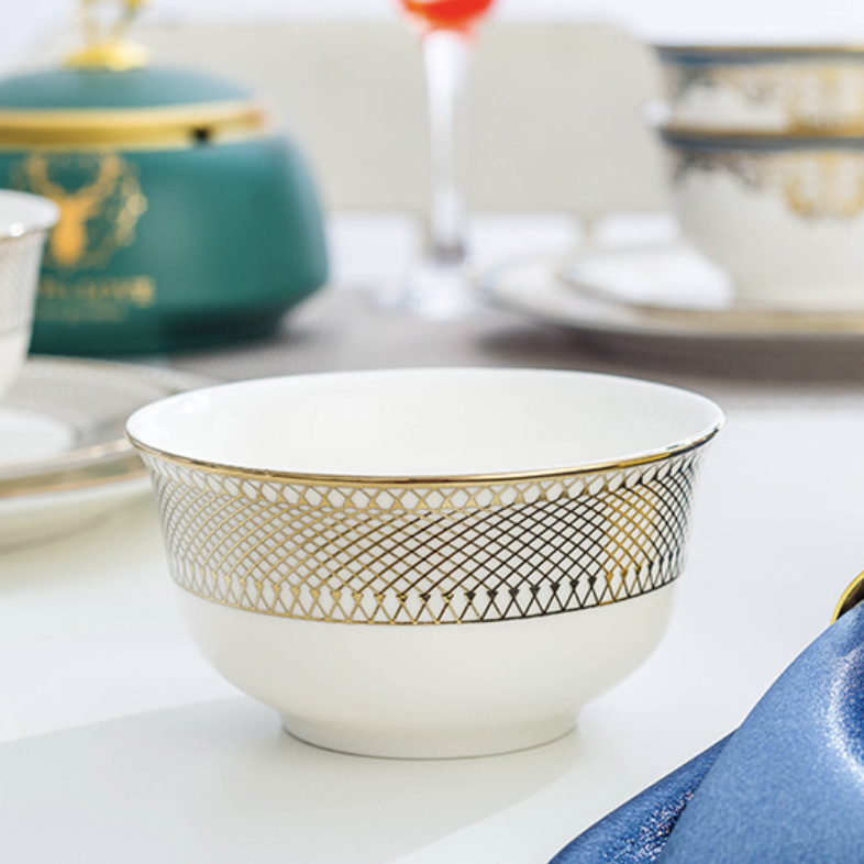 Aurelea Soup Bowl - Bowl, soup bowl, ceramic bowl, snack bowls, curry bowl, popcorn bowls | Bowls for dining table & home decor