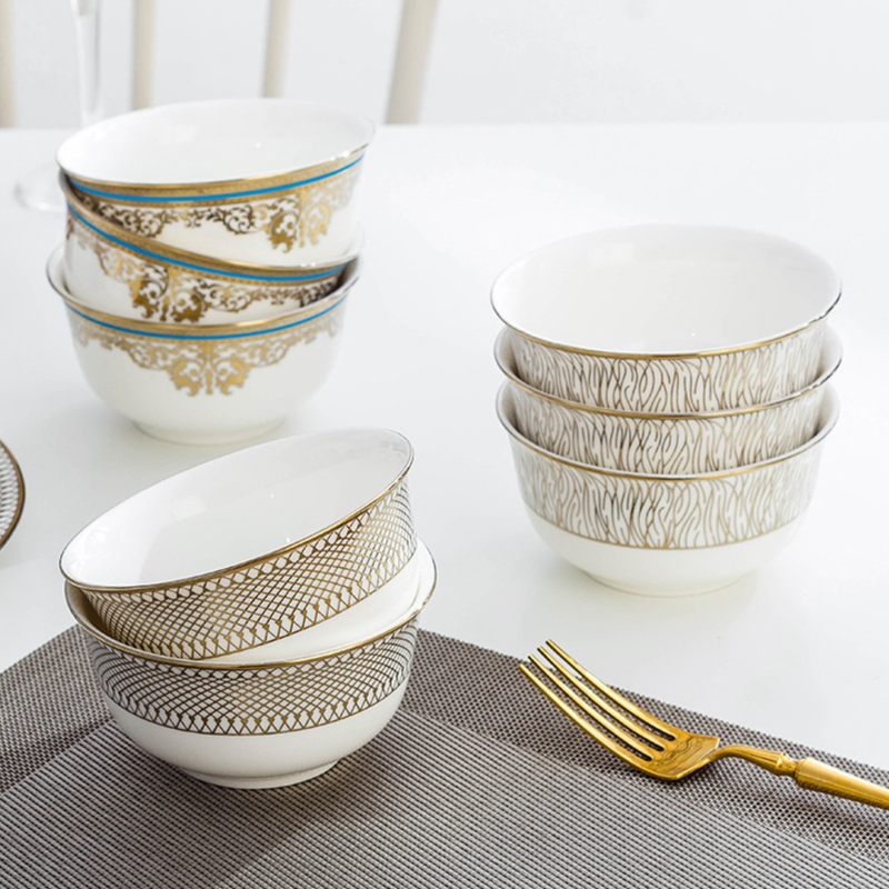 Aurelea Soup Bowl - Bowl, soup bowl, ceramic bowl, snack bowls, curry bowl, popcorn bowls | Bowls for dining table & home decor