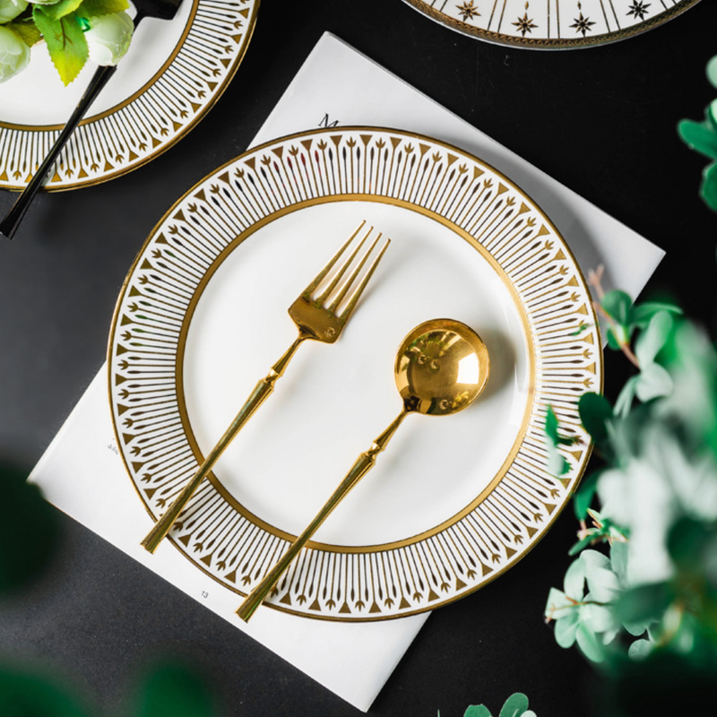 Aurelea Abstract Snack Plate - Serving plate, snack plate, dessert plate | Plates for dining & home decor