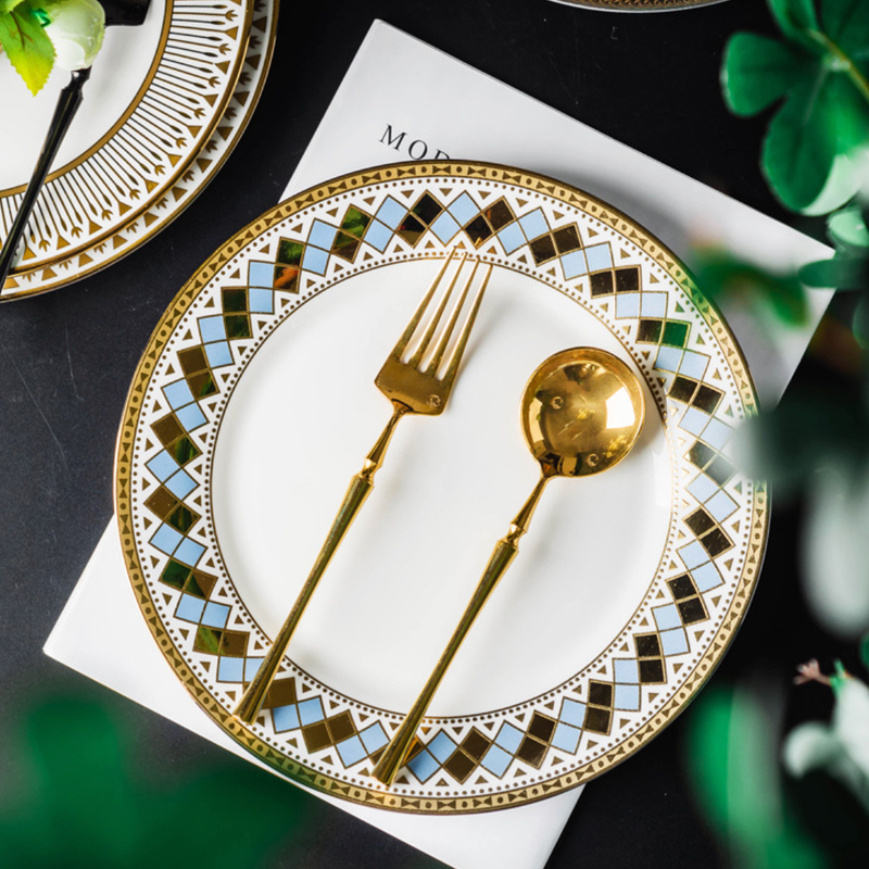 Aurelea Vivid Dinner Plate - Serving plate, lunch plate, ceramic dinner plates| Plates for dining table & home decor