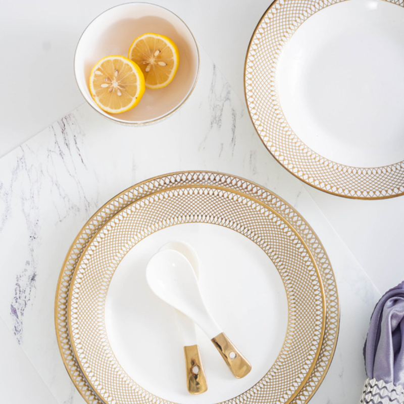 Aurelea Pasta Plate - Serving plate, pasta plate, lunch plate, deep plate | Plates for dining table & home decor