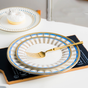 Aurelea Royal Snack Plate - Serving plate, snack plate, dessert plate | Plates for dining & home decor