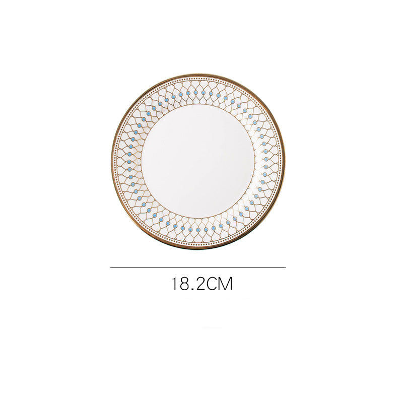 Aurelea Ceramic Snack Plate - Serving plate, snack plate, dessert plate | Plates for dining & home decor