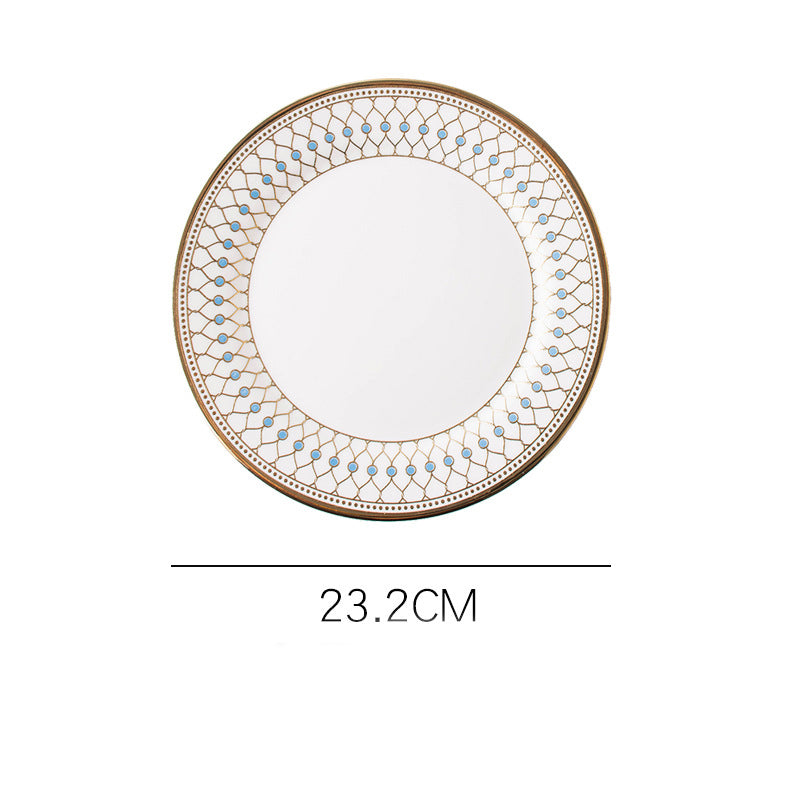 Aurelea Ceramic Dinner Plate - Serving plate, snack plate, ceramic dinner plates| Plates for dining table & home decor