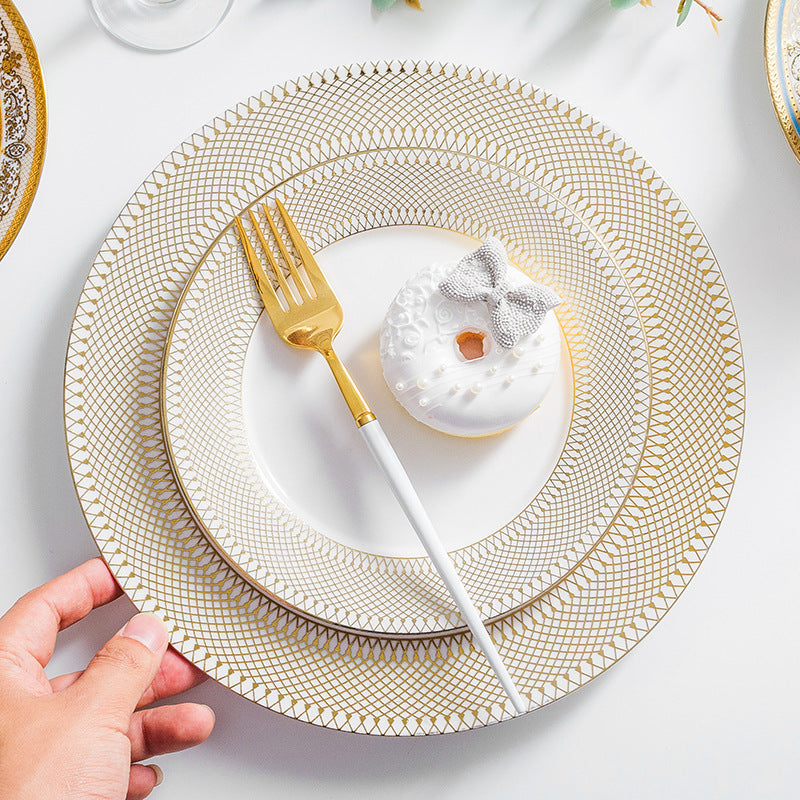 Aurelea Snack Plate - Serving plate, snack plate, dessert plate | Plates for dining & home decor