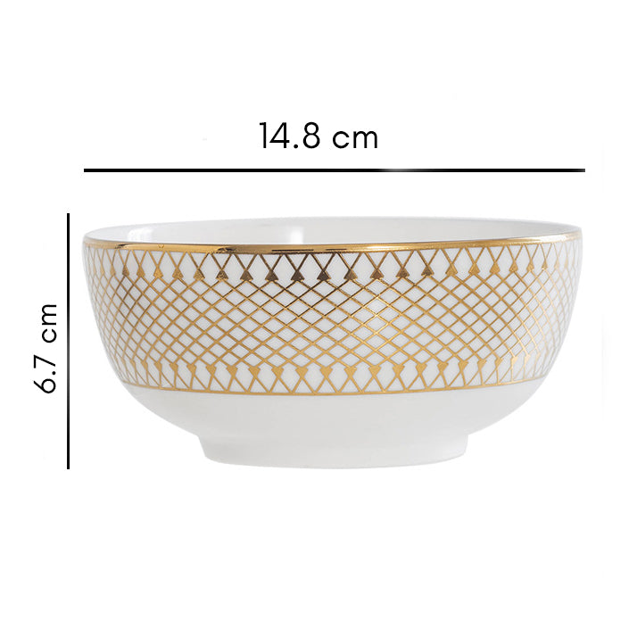 Aurelea Soup Bowl - Bowl, soup bowl, ceramic bowl, snack bowls, curry bowl, popcorn bowls | Bowls for dining table & home decor
