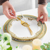 Aurelea Floral Salad Plate - Serving plate, snack plate, dessert plate | Plates for dining & home decor
