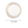 Aurelea Dinner Plate - Serving plate, snack plate, ceramic dinner plates| Plates for dining table & home decor