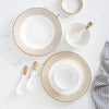 Aurelea Dinner Plate - Serving plate, snack plate, ceramic dinner plates| Plates for dining table & home decor