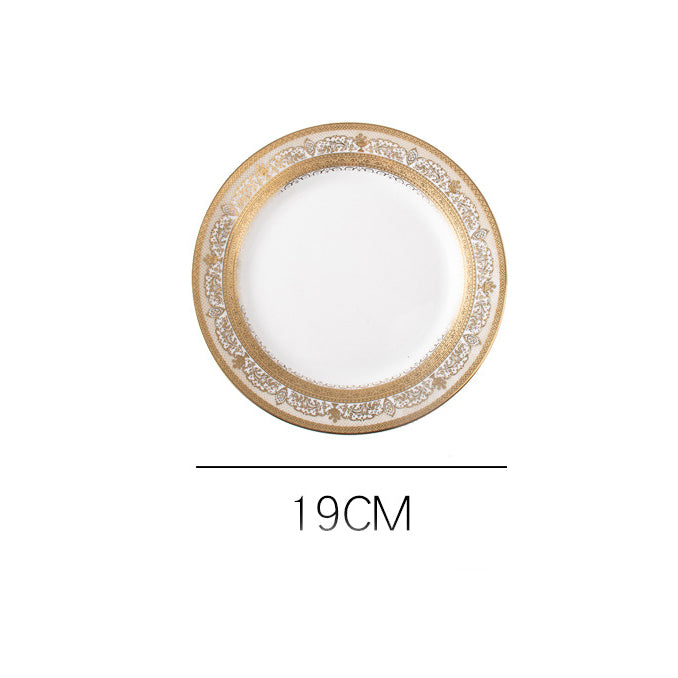 Aurelea Vintage Salad Plate - Serving plate, snack plate, dessert plate | Plates for dining & home decor