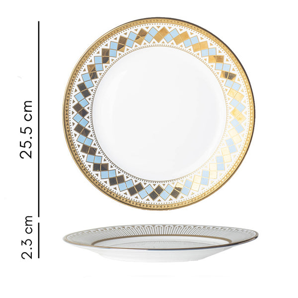 Aurelea Vivid Dinner Plate - Serving plate, lunch plate, ceramic dinner plates| Plates for dining table & home decor