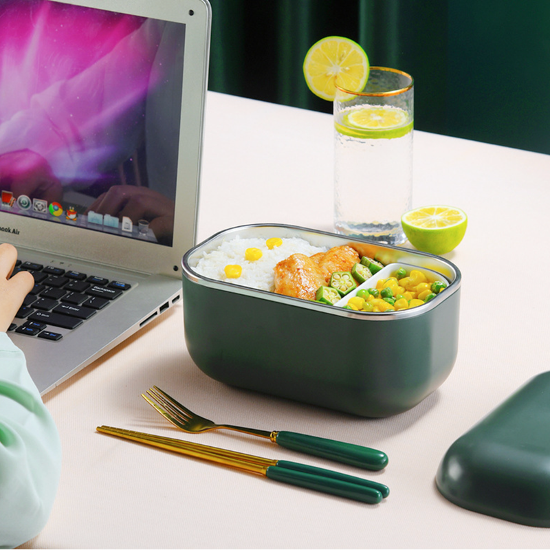 Fresh Meal Electric Hot Lunch Box Green - Lunch box