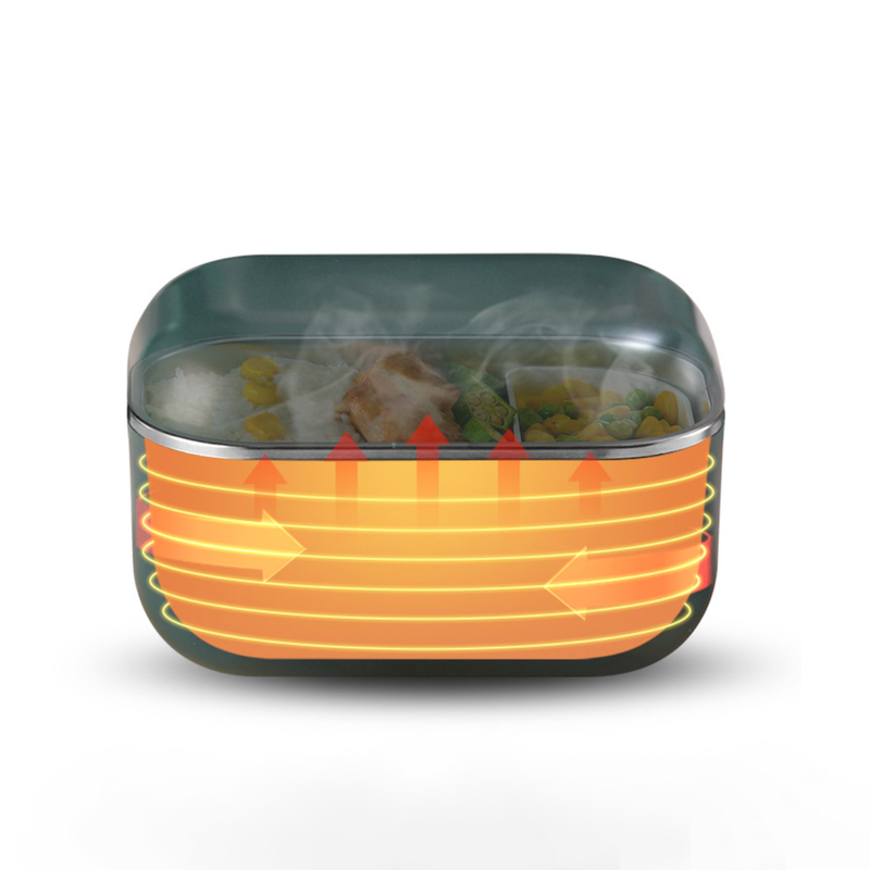 Fresh Meal Electric Hot Lunch Box Green - Lunch box
