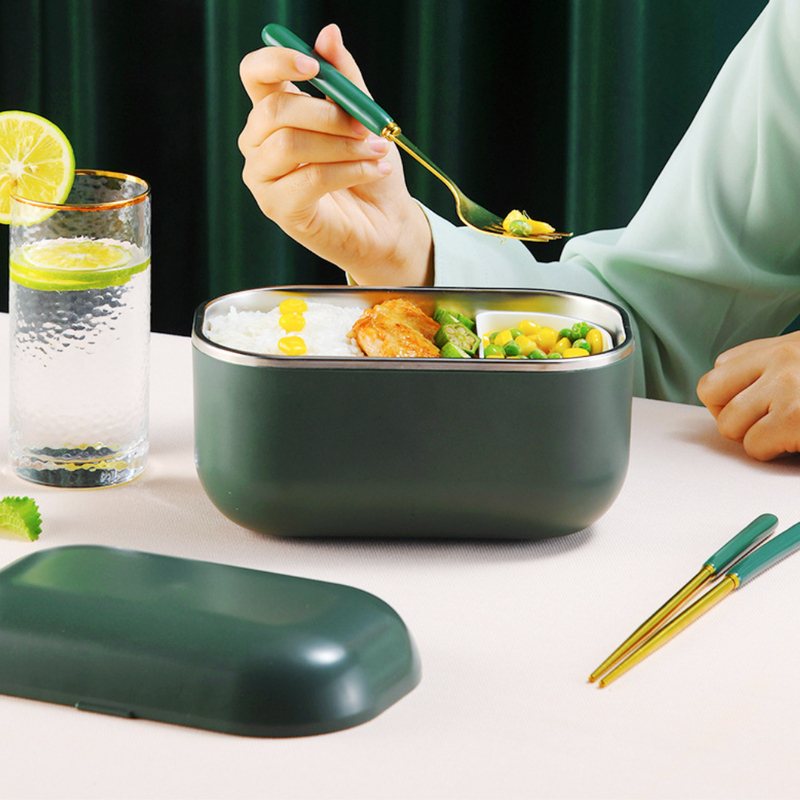 Fresh Meal Electric Hot Lunch Box Green - Lunch box