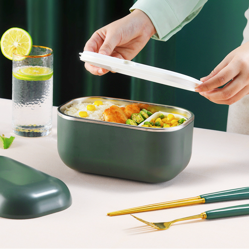 Fresh Meal Electric Hot Lunch Box Green - Lunch box