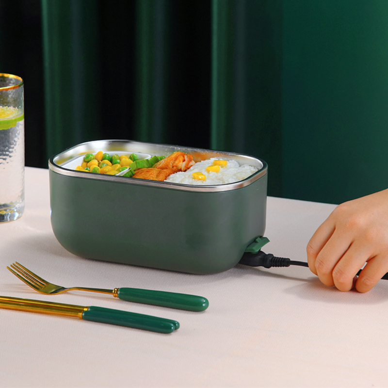 Fresh Meal Electric Hot Lunch Box Green - Lunch box