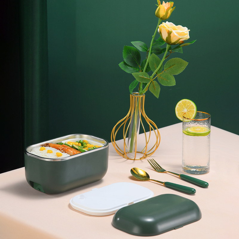 Fresh Meal Electric Hot Lunch Box Green - Lunch box
