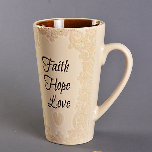 Cream And Sugar Glaze Mug 400ml- Mug for coffee, tea mug, cappuccino mug | Cups and Mugs for Coffee Table & Home Decor