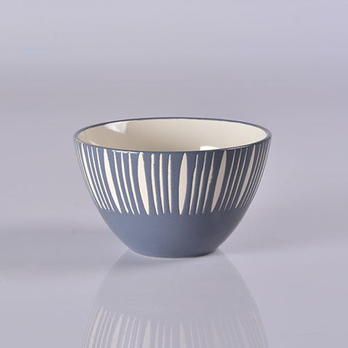 Celeste Pewter Grey Bowl 550ml - Bowl, soup bowl, ceramic bowl, snack bowls, curry bowl, popcorn bowls | Bowls for dining table & home decor