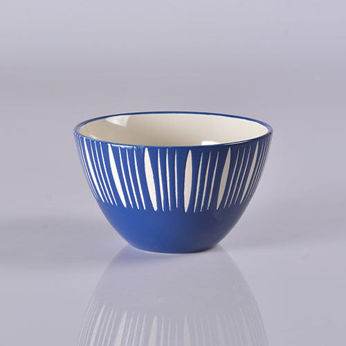 Celeste Azure Blue Bowl 550ml - Bowl, ceramic bowl, serving bowls, noodle bowl, salad bowls, bowl for snacks, large serving bowl | Bowls for dining table & home decor