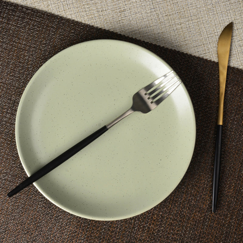 Pixie Glaze Snack Plate Green 8 Inch - Serving plate, snack plate, dessert plate | Plates for dining & home decor
