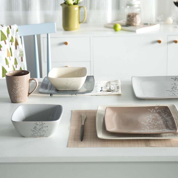 Pandora Sprig Bowl White 6 Inch 600ml - Bowl,ceramic bowl, snack bowls, curry bowl, popcorn bowls | Bowls for dining table & home decor